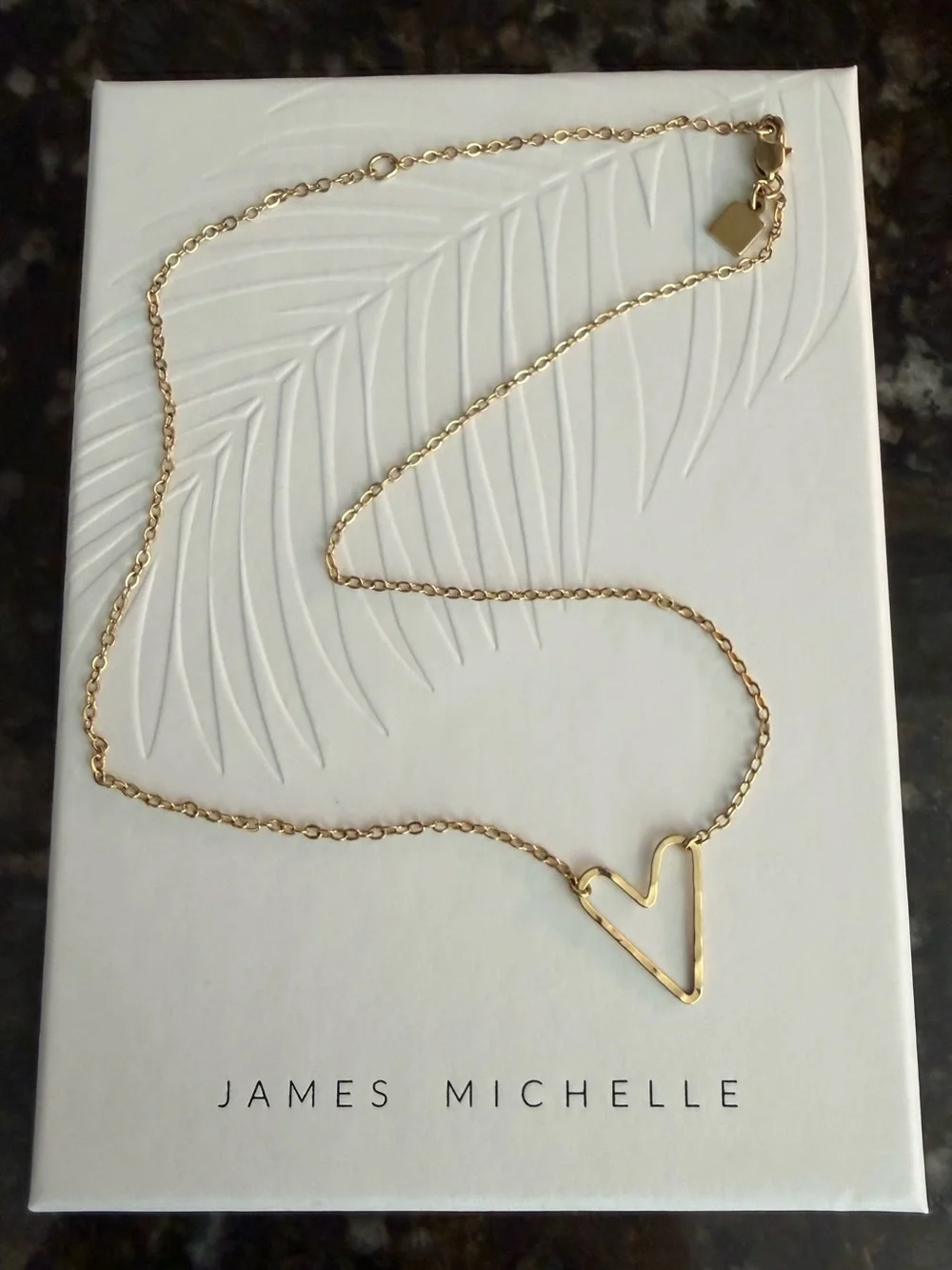 Open Heart Outline Pendant Necklace in Gold Tone - Women's Jewelry